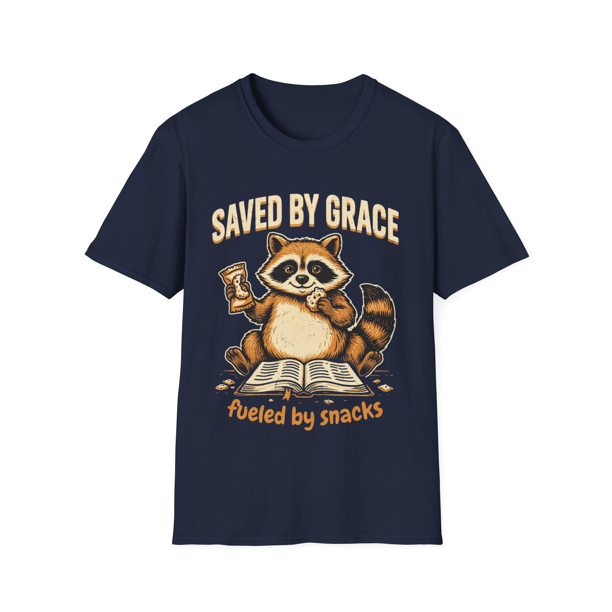 "Saved by Grace, Fueled by Snacks" T-Shirt