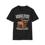 Highland Cow – "Grace Over Perfection" T-Shirt