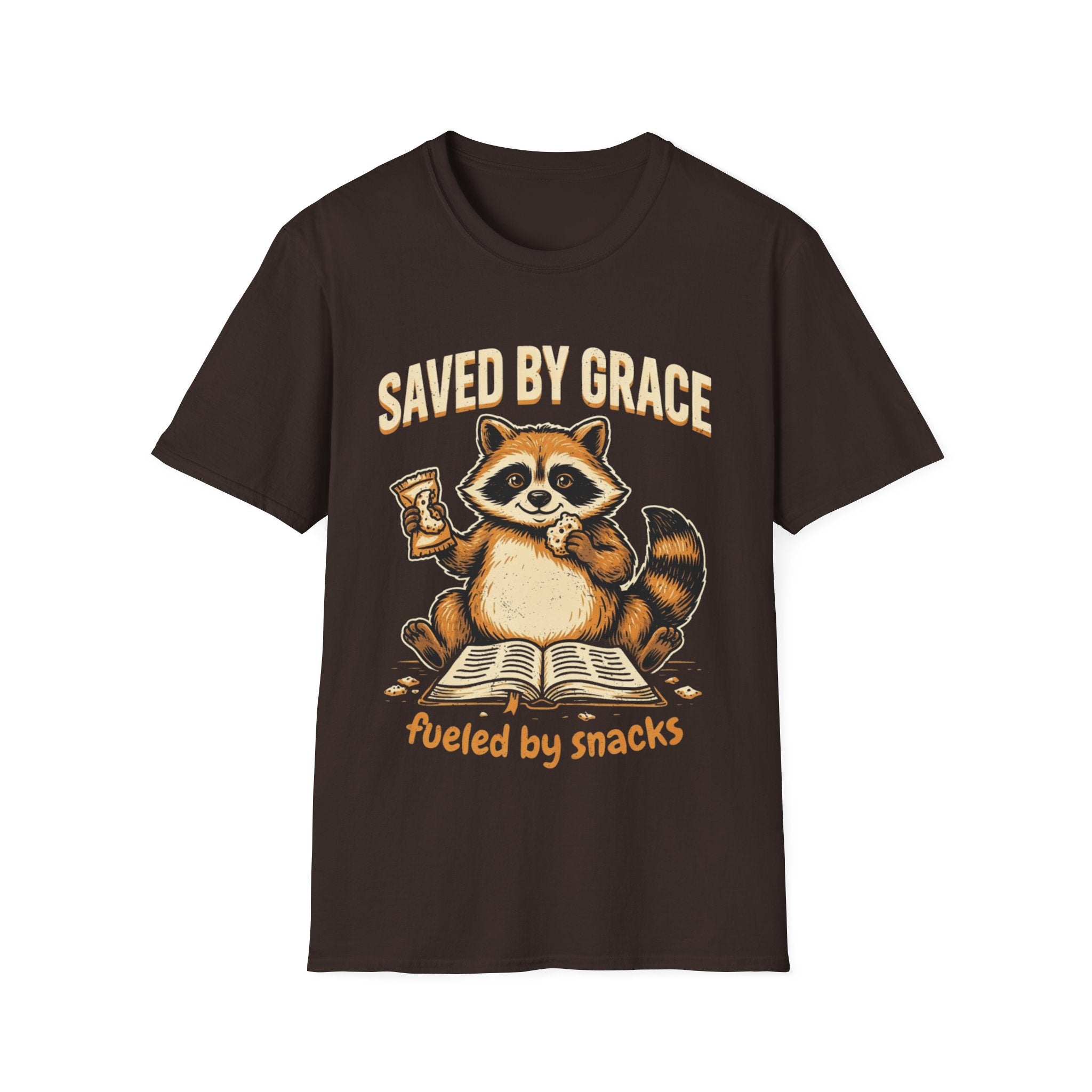 "Saved by Grace, Fueled by Snacks" T-Shirt