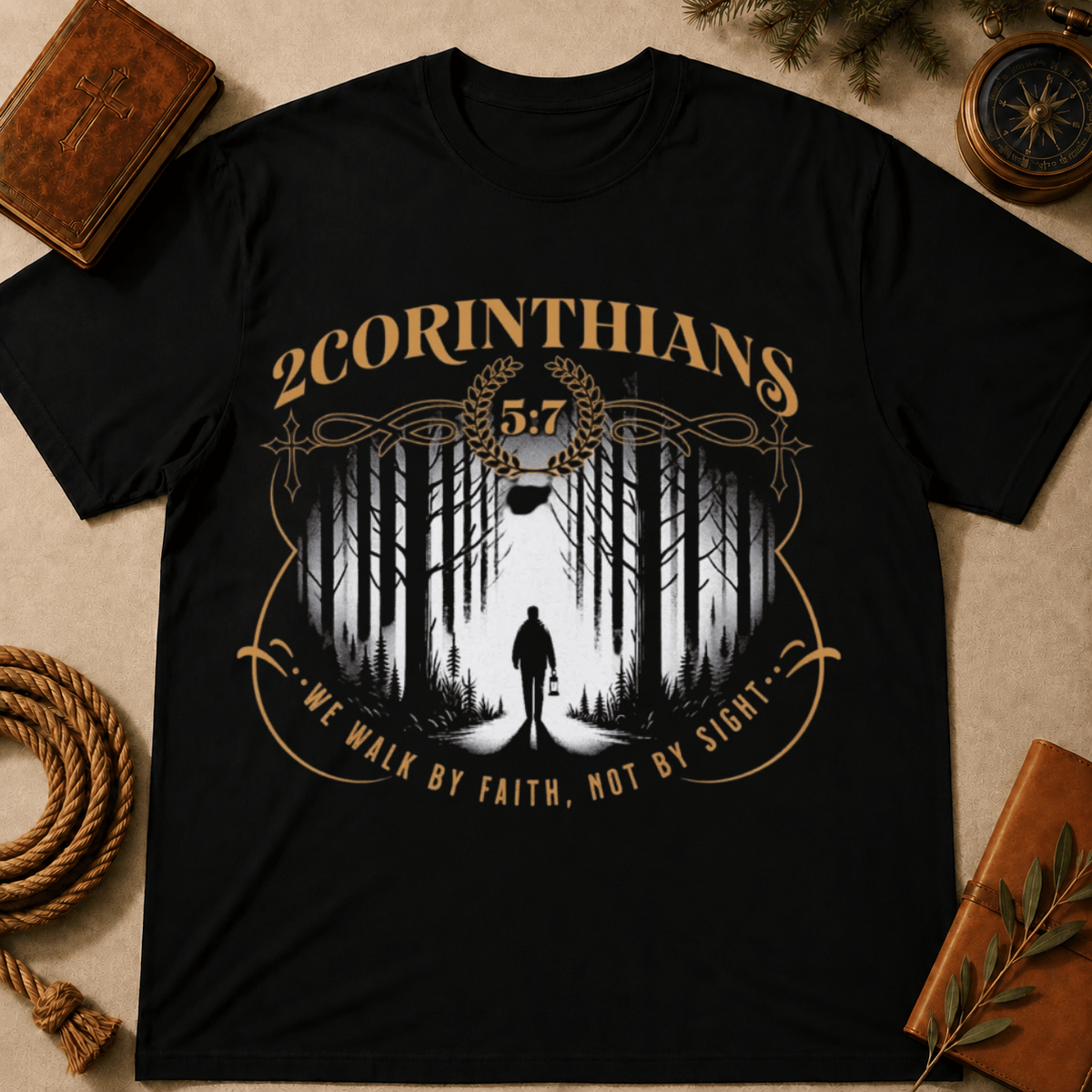 We Walk By Faith Not By Sight T-Shirt